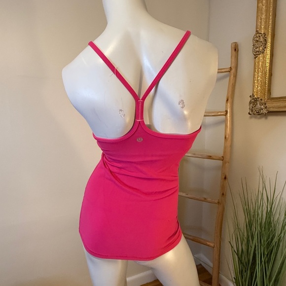 Lululemon Power Y Tank *Luon Jewelled Magenta Pink Size 4 - Picture 4 of 9